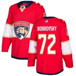 Lapsille NHL Florida Panthers Pelipaita Sergei Bobrovsky #72 Punainen Authentic